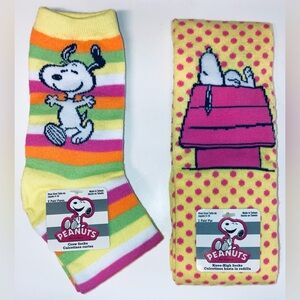 Peanuts Snoopy & Lucy Socks - NEW! Set of 2.